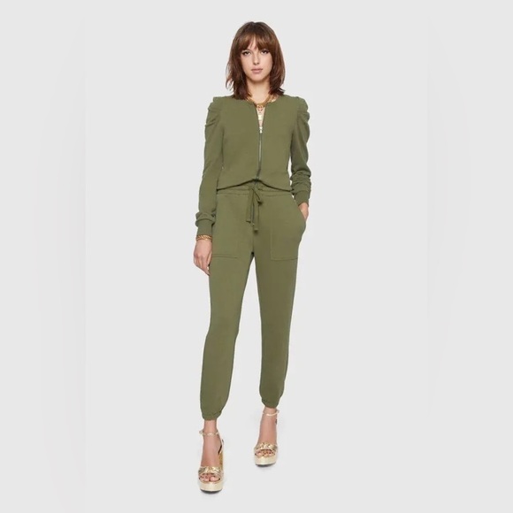 NWT Rebecca Minkoff Military Green Janine Jumpsuit Size Large